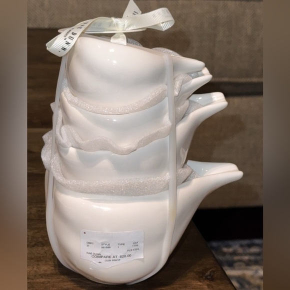 NWT Rae Dunn Artisan Magenta White Kitchen Ceramic Measuring Cups 4 PC Set - Picture 5 of 7